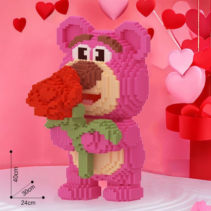 Lego Bộ Đồ Chơi Lắp Ráp Gấu Dâu Tây Dễ Thương