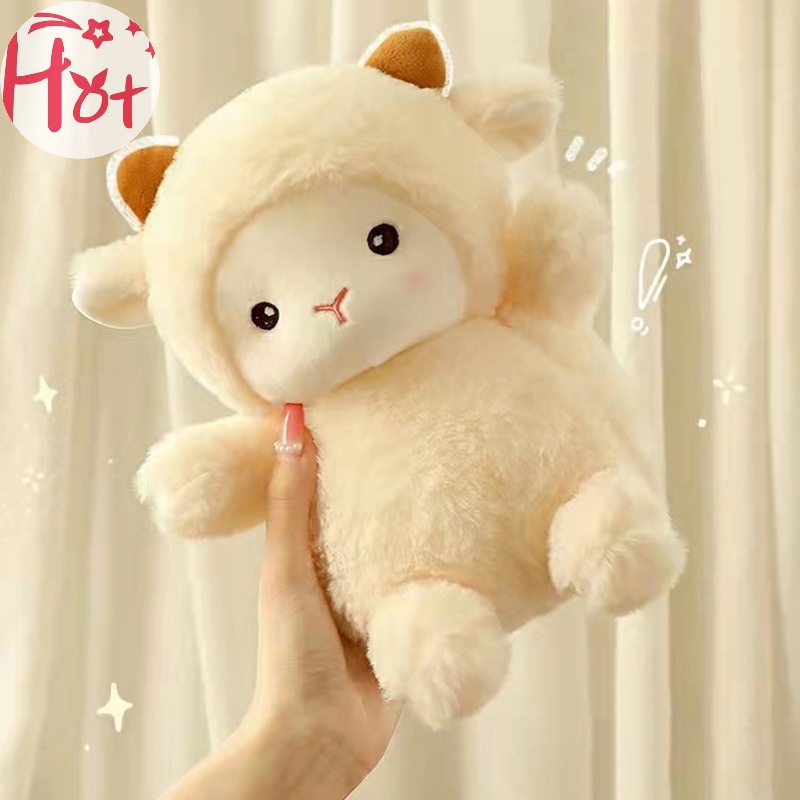 Jr Thú Nhồi Bông Hình Cừu alpaca 25cm Đáng Yêu