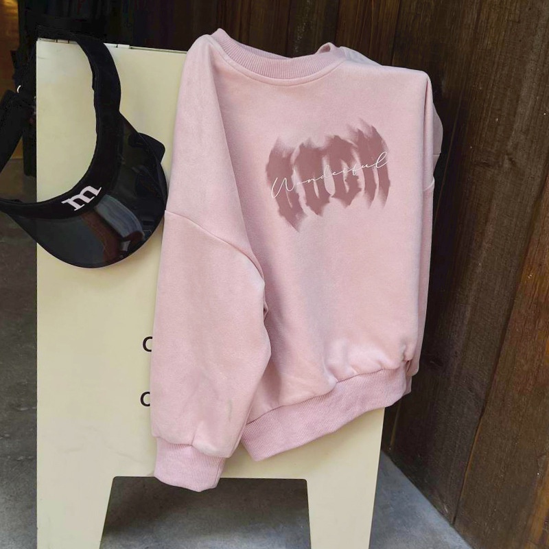 Áo Thun cotton Dài Tay Phong Cách Hàn Quốc Cho Bé 90-150cm