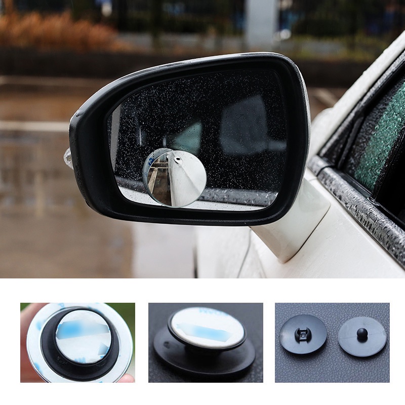 Gương Chiếu Hậu Tròn Xoay 360 Độ mini Cho Xe Hơi