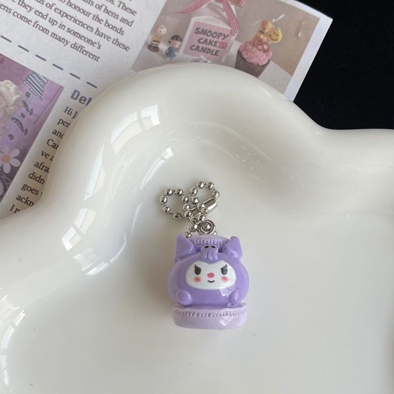 SANRIO Dễ Thương Móc Khóa Hoạt Hình Cún cinnamon Đáng Yêu