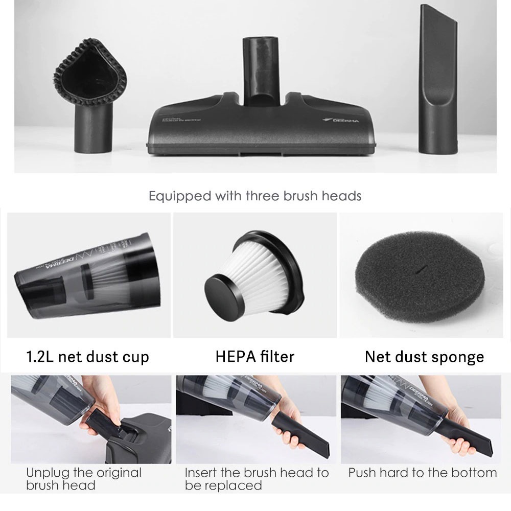 Máy hút bụi cầm tay DX118C, DX115C, DX700, DX700S, DX900, VCG15, GVCW-M15AS, GWV-20W06, R.8673