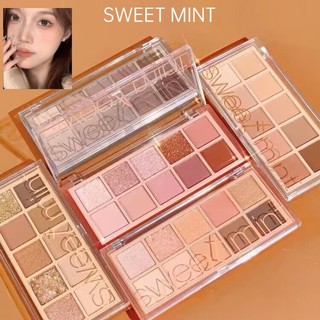 SWEET MINT Bảng phấn mắt mờ chống nước và chống mồ hôi