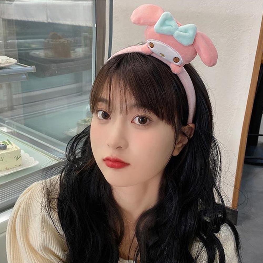 Anime Sanrio Kawaii Tóc Cinnamoroll Hoạt Hình Dễ Thương Kuromi Giai Điệu Sang Trọng Rửa Mặt Tóc Phụ Kiện Tóc * KÍNH