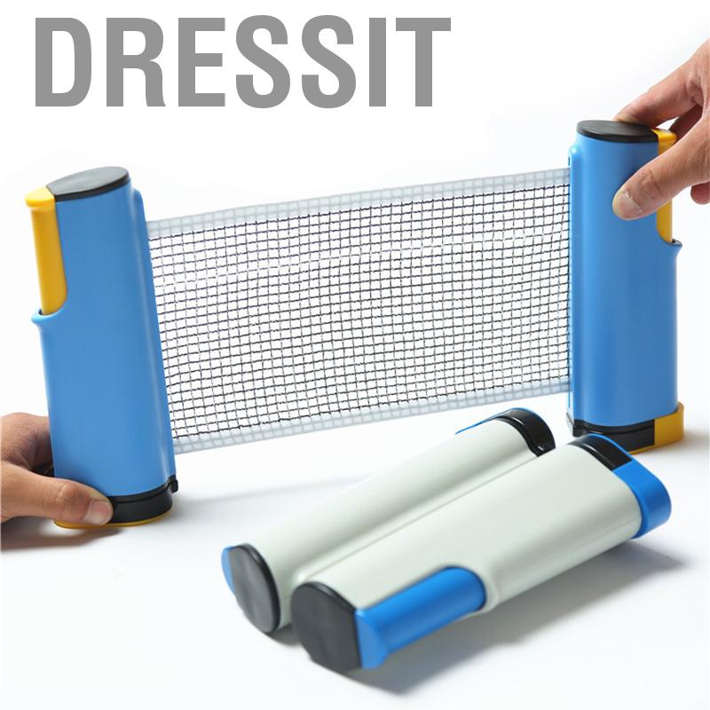 Dressit Retractable  Net Rack Fashionable Safe Wavy Edge Portable Pong Ball for Gym School