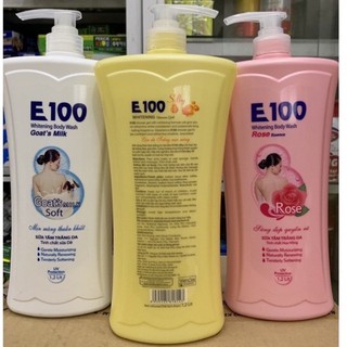 Sữa Tắm Trắng Da E100 Chai Đại 1200ml