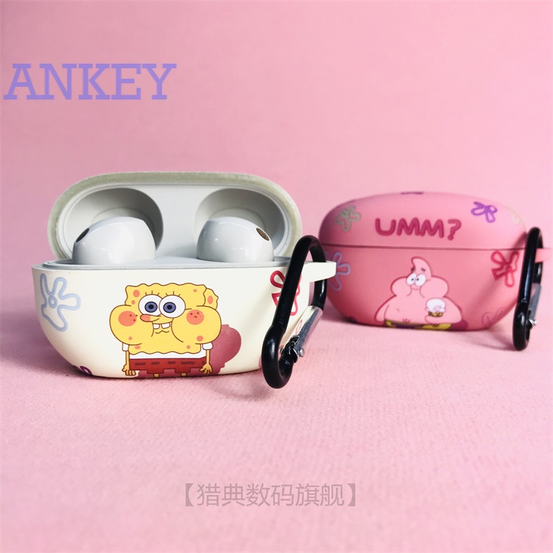 For SONY WF-1000XM5 Case wf1000xm5 xm5 Protective silicone Cute Cartoon Covers Bluetooth Earphone Shell Headphone Portable