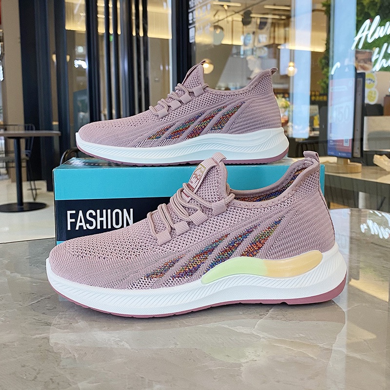 Giày Thể Thao Đế Mềm Nhẹ Thoáng Khí Chống Trượt Dành Cho Nữ