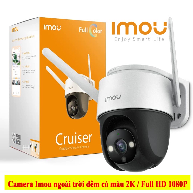Camera ngoài trời 2K Full HD1080P Imou Cruiser IPC-S21FP S22FP S41FP S42FP- Ban đêm có màu,xoay 360 độ bảo hành 2 năm.
