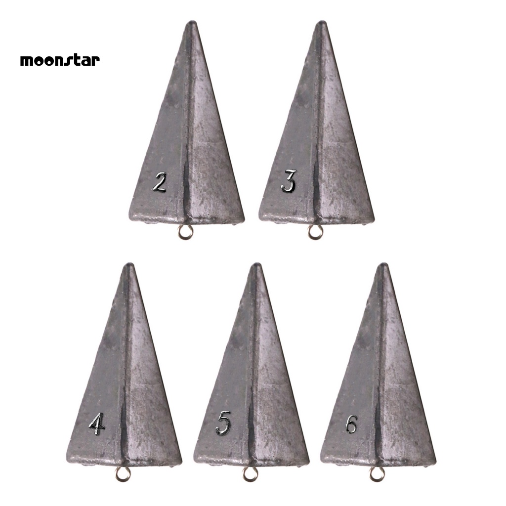 Moo Khối Chì Câu Cá Nước Mặn Hình Kim Tự Tháp 2 / 3 / 4 / 5 / 6oz