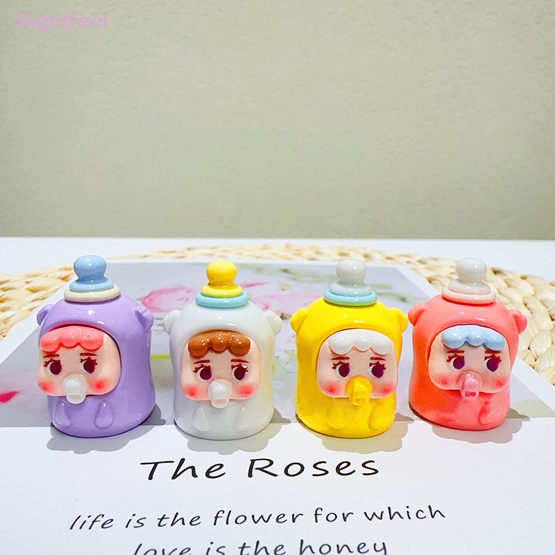 Móc Khóa Hình Bình Sữa Em Bé Bằng Nhựa resin Mới