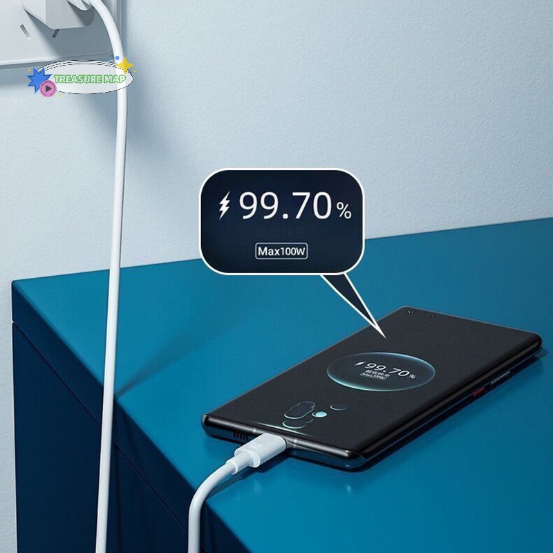 Cáp Sạc usb type c 7a 100w Siêu Nhanh Cho huawei mate40pro nova9