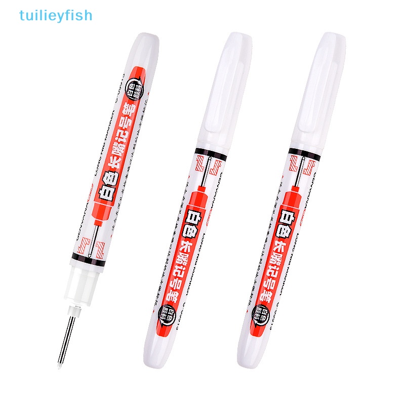 Tialieyfish Bút Đánh Dấu Lỗ Sâu Lỗ Dài 20mm Màu Trắng Đa Năng Trang Trí Nhà Tắm ih