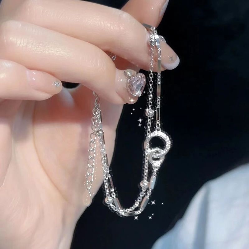 Siêu đẹp đính kim cương vòng đeo tay nữ sinh phong cách vòng đeo tay cá nhân sang trọng tay trang sức