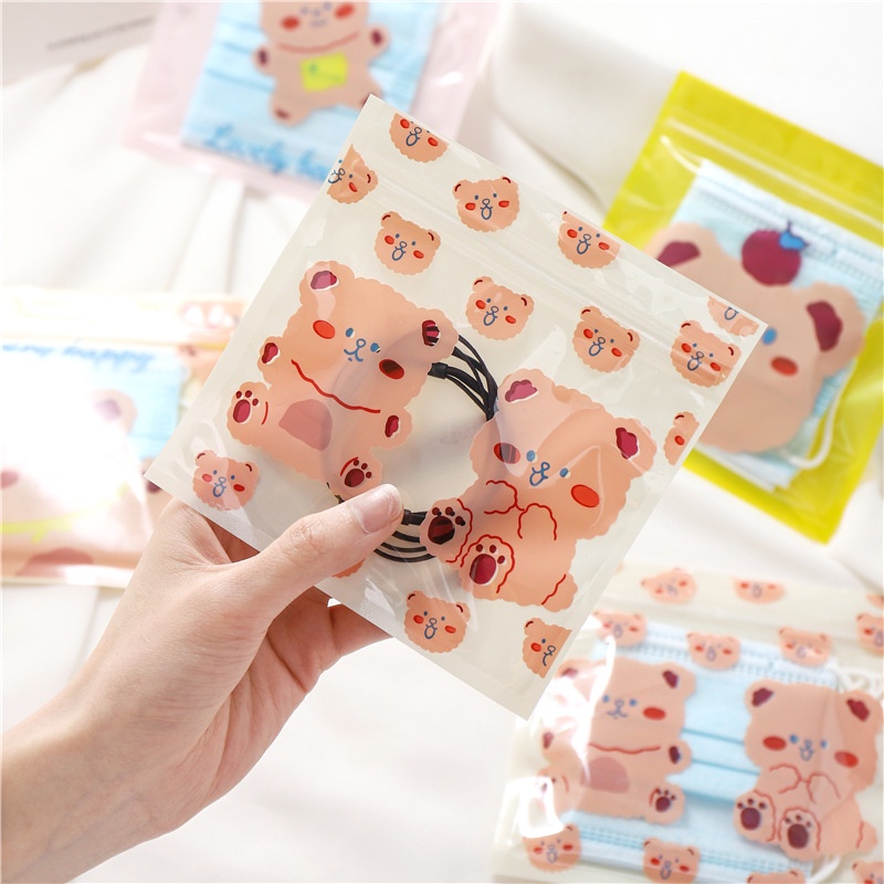 Hoạt Hình Túi Nhựa Đựng Kẹo Hình Gấu Dễ Thương