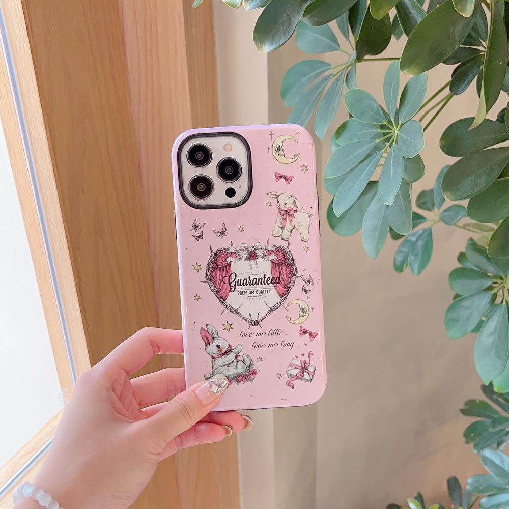 Vỏ Bao Da Điện Thoại Cứng Hình Thỏ Bông Cho iphone 11 12 12pro 12promax 13 13pro 13promax 14 14pro 14promax Ốp