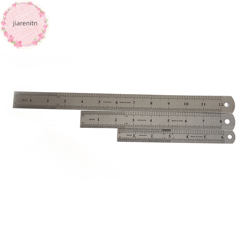 Thước Đo Hai Mặt Bằng Thép Không Gỉ 15-30cm vn