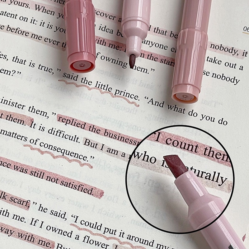 Hộp 4 Bút Đánh Dấu Hai Đầu Màu Gradient Sáng Tạo DIY YK