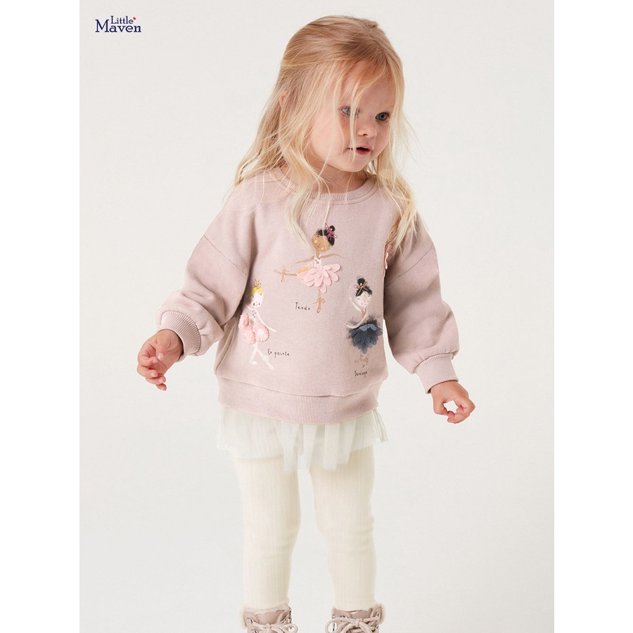 Áo Thun Tay Dài In Hình Kỳ Lân Dễ Thương Thời Trang Mùa Hè Cho Bé Gái