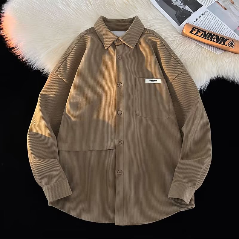 Áo Sơ Mi Tay Dài Dáng Rộng Kiểu vintage Nhật Bản plus size m-8xl