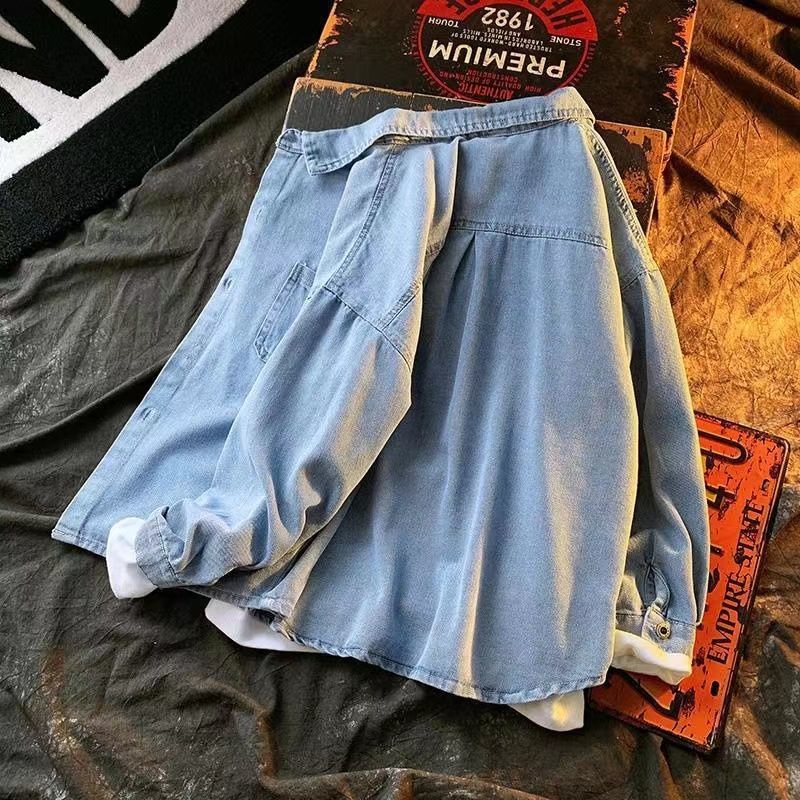 Áo Khoác denim Tay Dài Phong Cách Hàn Quốc Thời Trang Mới Cho Bé Trai