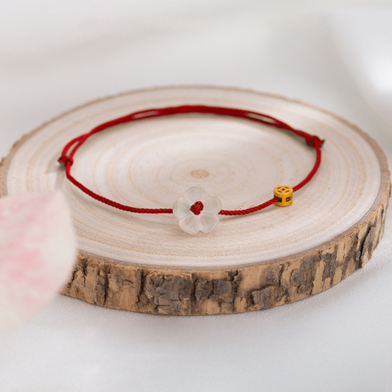 King Vòng Đeo Tay May Mắn Đính Hạt Phối Tua Rua Phong Cách Dân Tộc Trung Hoa