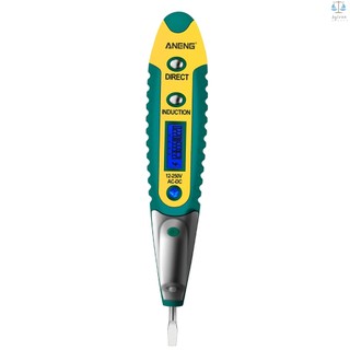 Aneng bút thử điện ac / dc 12-250v màn hình lcd đa năng tiện dụng