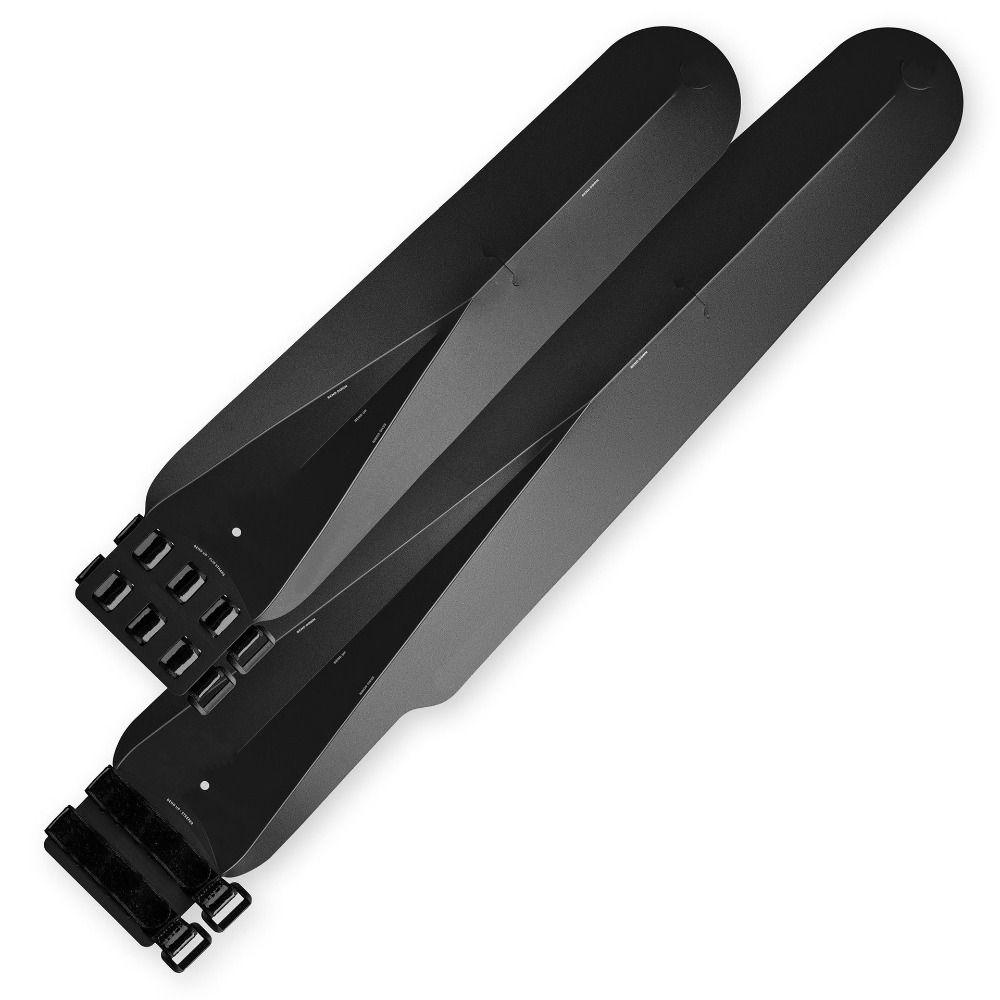 FENDER Tấm Chắn Bùn Trước Và Sau Bằng Nhựa pp Màu Đen Chống Thấm Nước Có Thể Gập Lại Dễ Lắp Đặt Cho Xe Đạp Leo Núi