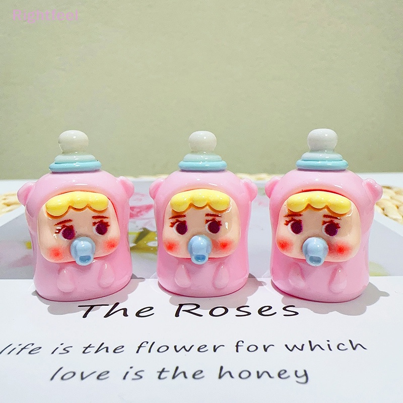 Móc Khóa Hình Bình Sữa Em Bé Bằng Nhựa resin Mới