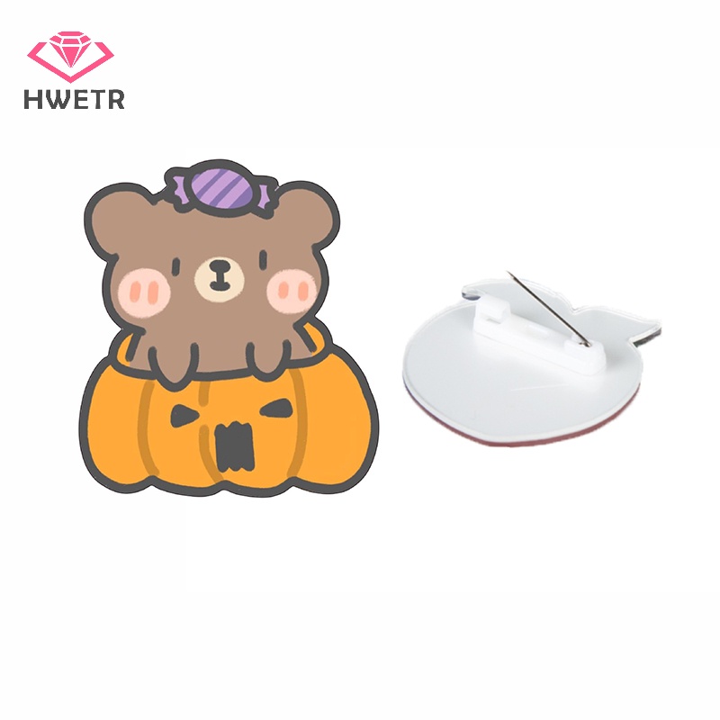 Ghim Cài Áo Bằng acrylic Hình Hoạt Hình Dễ Thương Phong Cách Hàn Quốc Mới