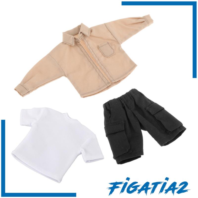 Bộ Áo Thun + Quần Dài mini Siêu Bền Cho Búp Bê 6 "Tỷ Lệ 1: 12