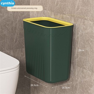 Thùng rác Bắc Âu Thùng rác treo tường Thùng rác treo Thùng rác hình chữ nhật Thùng rác gia đình Thùng rác gia đình có nắp đậy kín cho nhà bếp Phòng tắm Phòng khách Nhà vệ sinh cyn