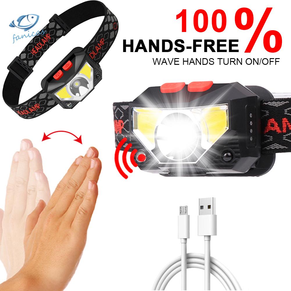 Đèn led Đội Đầu Siêu Sáng 1000mah xpg + cob Chống Thấm Nước