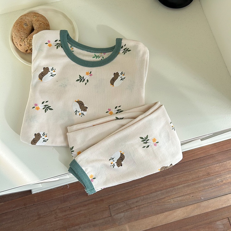 Bộ Quần Áo Ngủ Dài Tay Thu Đông Ambbkids Kích Thước  Mới Nhất Cho Bé Trai Bé Gái