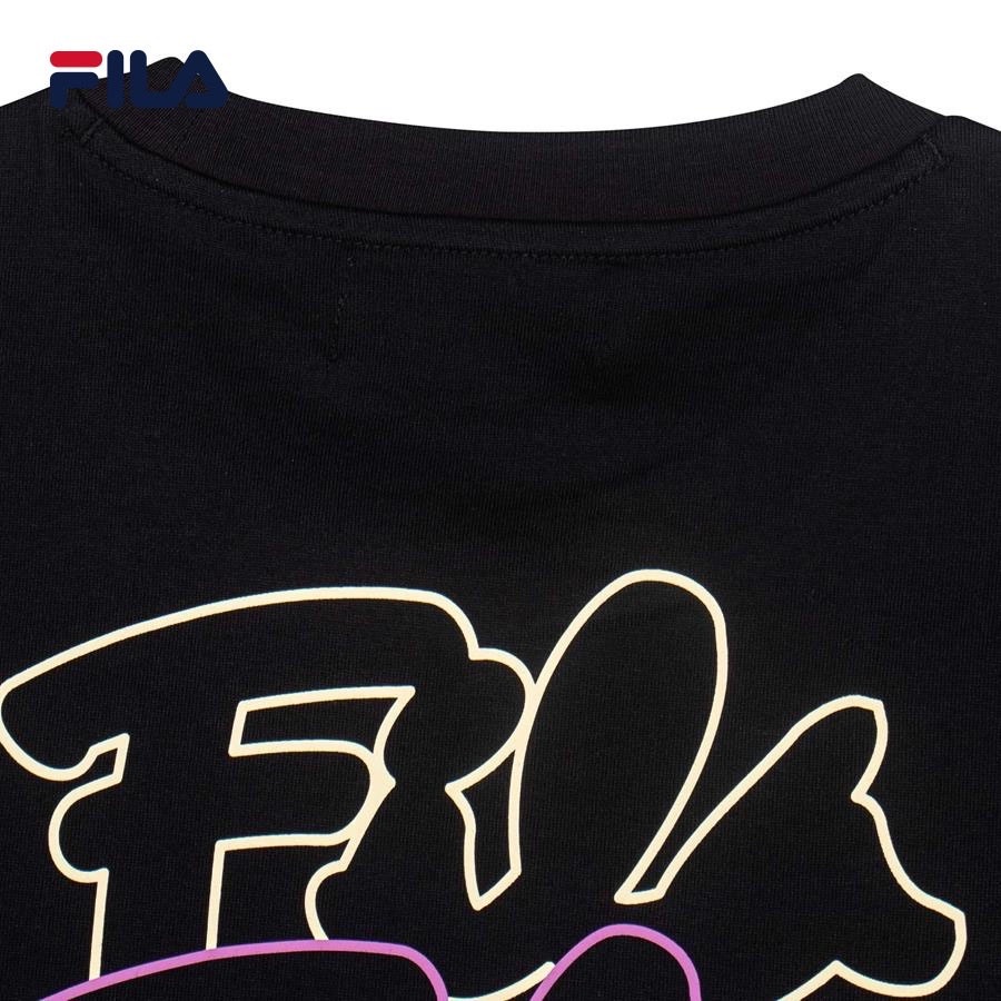 Áo Thun Oversize Tay Lỡ 250 gsm Fila Biella Italia, Áo Thun FILA Nam Nữ Unisex- ROYAL T&T