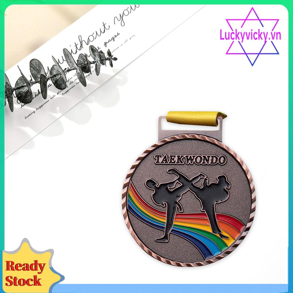 Huy Chương Câu Cá Thể Thao Bằng Đồng Màu Vàng / Bạc Làm Bánh taekwondo medal