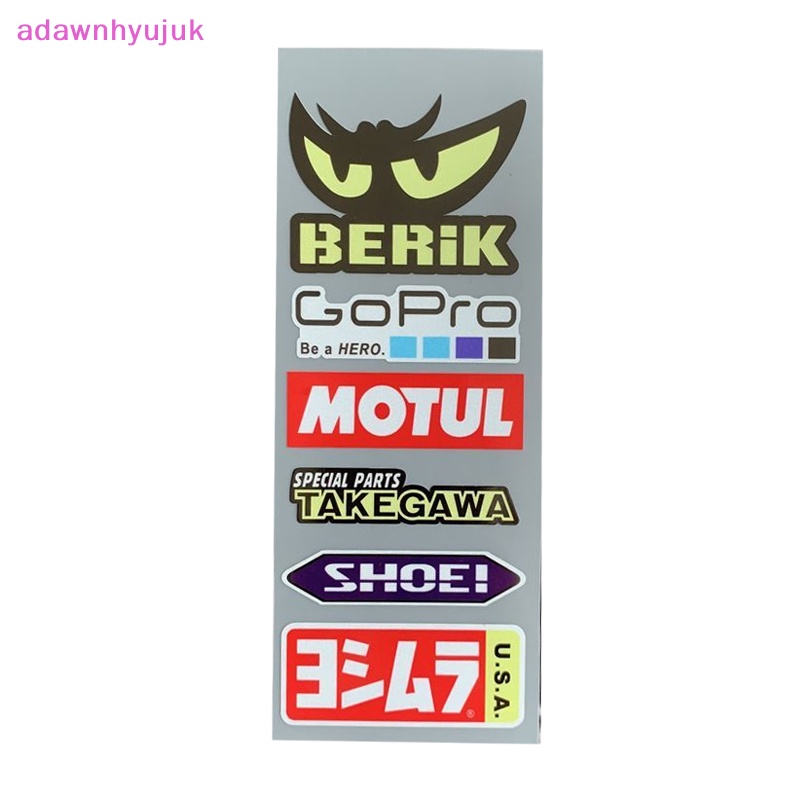 Đề Can Dán Trang Trí Mũ Bảo Hiểm / Dù Che Nắng In Chữ adawnhyujuk Màu laser Độc Đáo Thời Trang vn