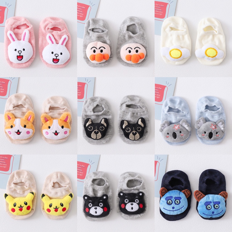 Vớ cotton Ba Chiều Chống Trượt In Hoạt Hình Dễ Thương Cho Bé Sơ Sinh