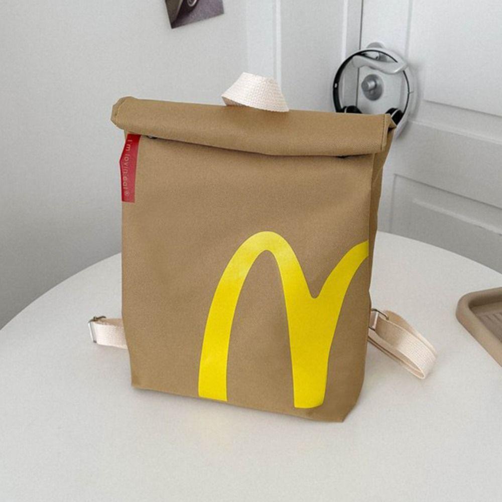 Subei Túi Đeo Chéo Vải canvas Chống Thấm Nước In Hình Mcdonald 'S Sáng Tạo Cho Nữ