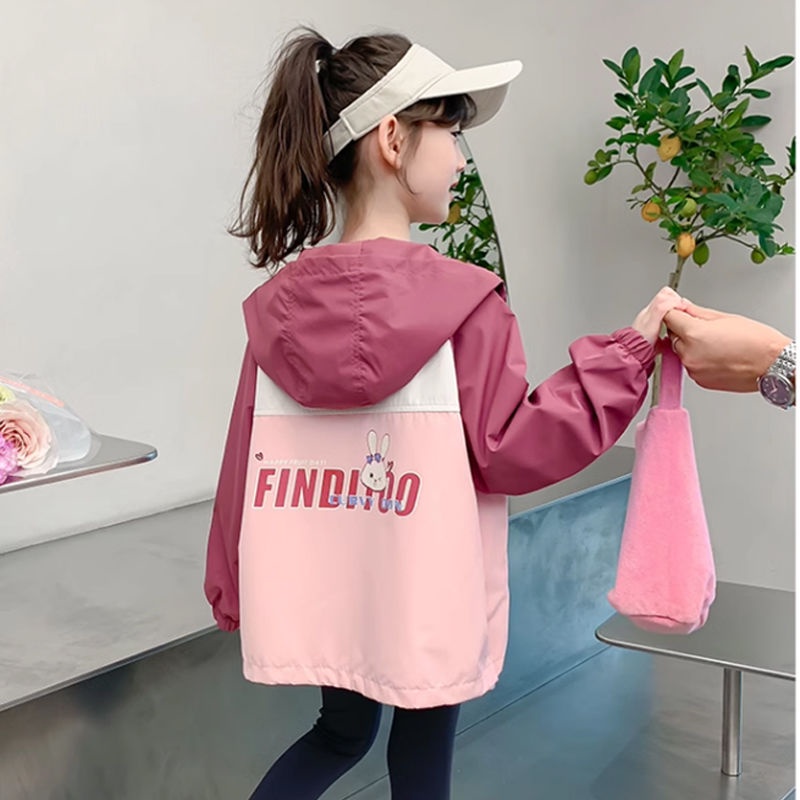 Gmn Áo Khoác Thể Thao Có Mũ Trùm Thời Trang Xuân Thu 2023 Cho Bé Gái