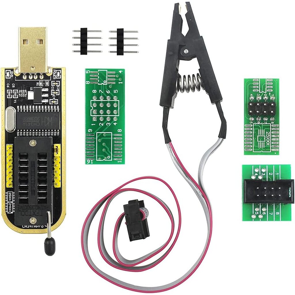 Kẹp kiểm tra SOP8 SOIC8 và đèn Flash lập trình USB CH341A