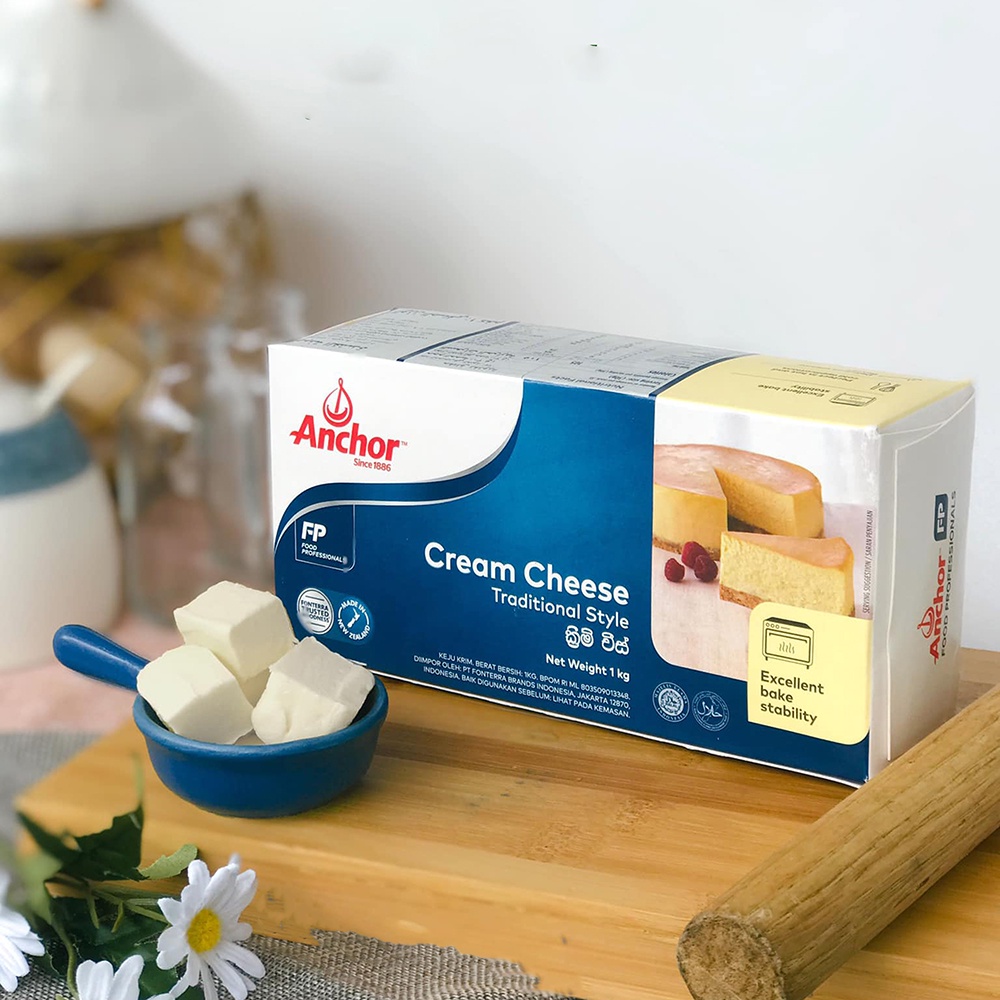 Kem phô mai Creamcheese Anchor sử dụng làm bánh, sốt, nấu ăn -