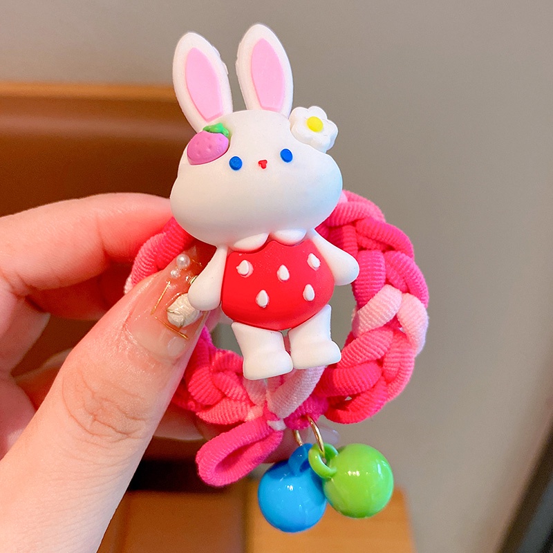 Dây Buộc Tóc Đuôi Ngựa Co Giãn Nhiều Màu Sắc Dày Dặn Dễ Thương Cho Bé Gái