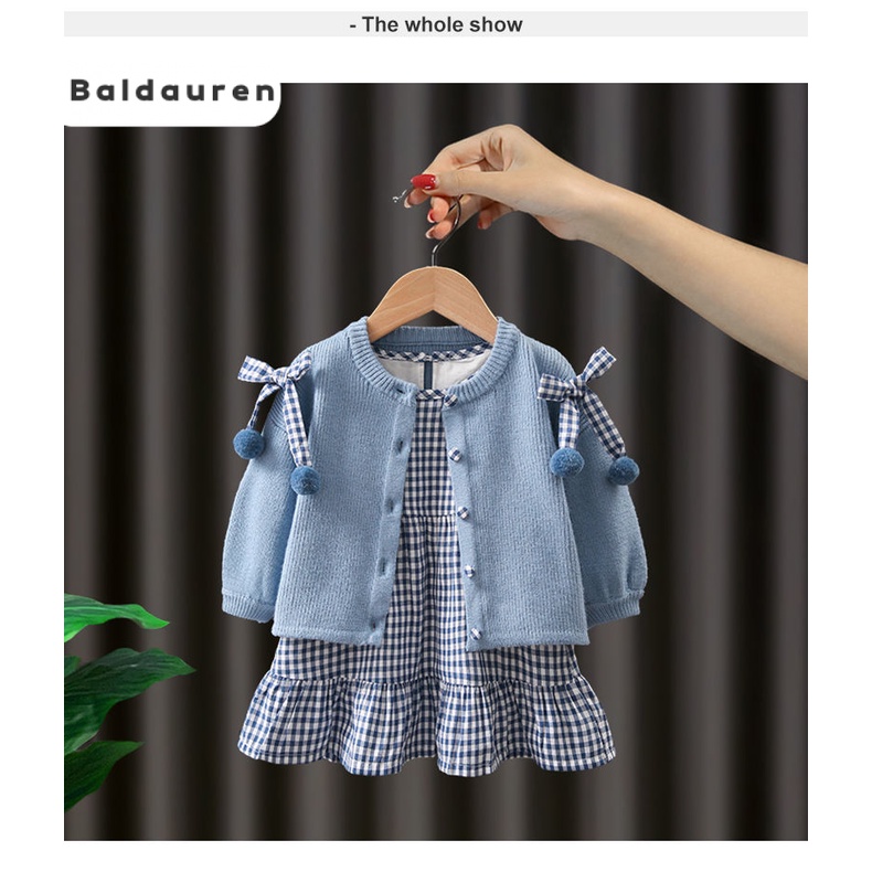 Baldauren Váy Bé Gái váy váy trẻ em công chúa bé gái thời trang dễ thương đẹp 2023 NEW KLQ23A0S8L 43Z231024