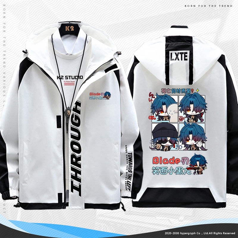 Honkai: Star Rail Blade Luocha Silver wolf neighbor cartoon homo emoticon package clothes men and women jacket coat