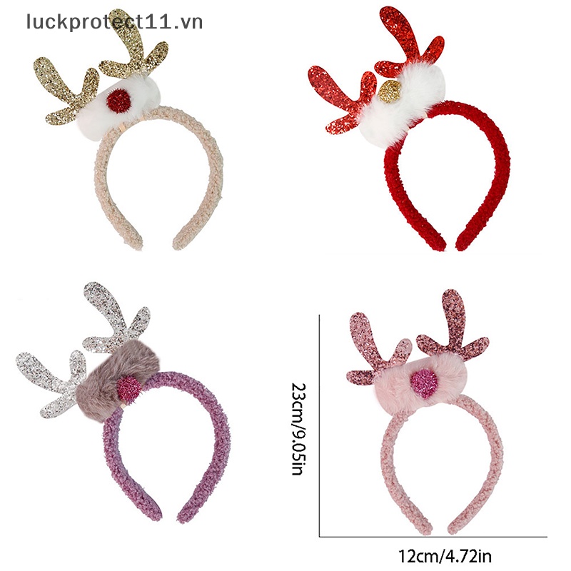 Băng Đô Cài Tóc Hình Sừng Hươu Giáng Sinh 2023 # Cho Nữ