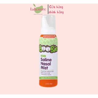 Xịt mũi vô trùng giảm nghẹt mũi Boogie Sterile and Non-Medicated Saline Nasal Mist Spray for Kids