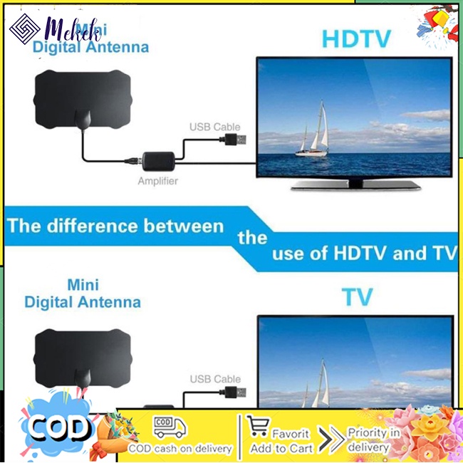 Ăng Ten tv Kỹ Thuật Số hdtv Phạm Vi 120 Dặm Và Phụ Kiện