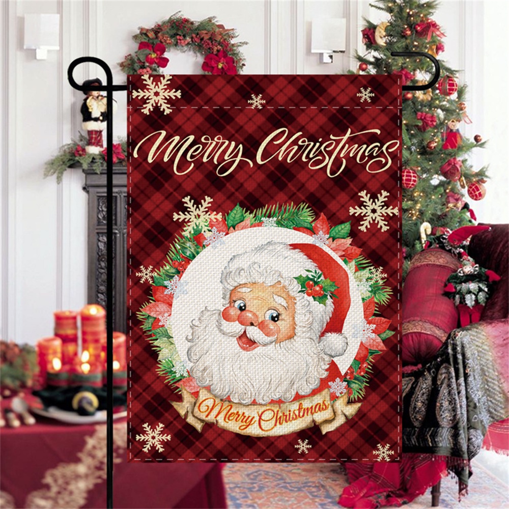 Cờ Vải Lanh Treo Tường Trang Trí Giáng Sinh