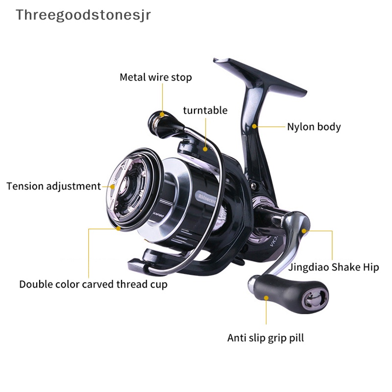 Guồng Quay Dây Câu Cá 15kg 2000-7000 max jr